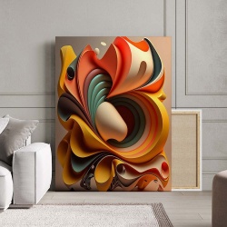 Tablou Canvas Modern Abstract - 3D Abstract folding