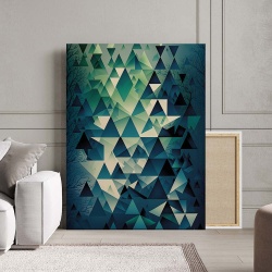 Tablou Canvas Modern Abstract - Abstract geometric wall