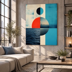 Tablou Canvas Modern Abstract - Abstract shapes and seascape