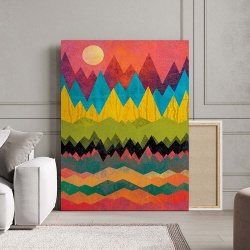 Tablou Canvas Modern Abstract - Inca abstract painting - Img 3