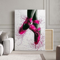 Tablou Canvas Modern Abstract - Pink Ballerina - Img 3