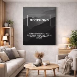 Tablou Canvas Motivational - Decisions (definition)