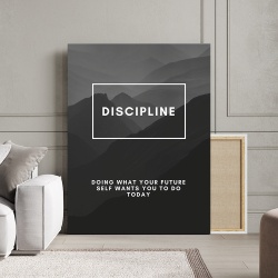 Tablou Canvas Motivational - Discipline (definition) - Img 4