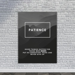 Tablou Canvas Motivational - Patience (definition) - Img 3