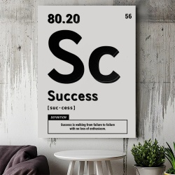 Tablou Canvas Motivational - Success (element on white) - Img 3