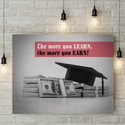 Tablou Canvas Motivational - The More You Learn - Img 4