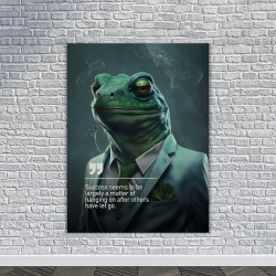 Tablou Canvas Personalizat - Business Animals - Chameleon - Img 2