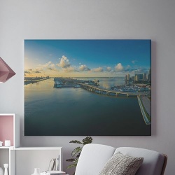 Tablou Canvas Pod Peste Albastru