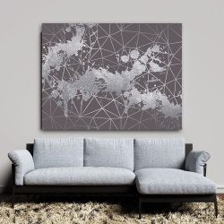 Tablou canvas - Silver on Dark Gray (ZAZ 044) - Img 5