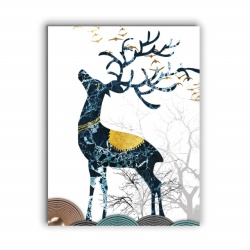 Tablou Canvas Solitary Deer - Img 4
