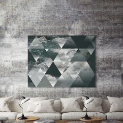 Tablou Canvas Valuri Si Forme Geometrice - Img 3