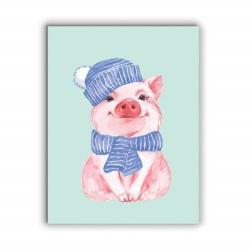 Tablou Copii - Cute Pig - Img 3