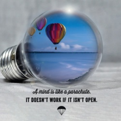 Tablou Motivational - A Mind Is Like A Parachute - Img 3