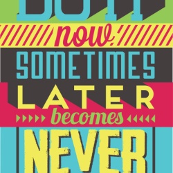 Tablou Motivational - Do It Now Not Later - Img 3