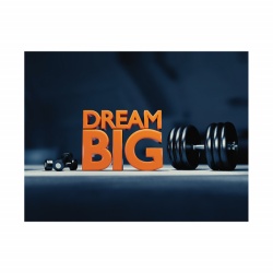 Tablou Motivational - Dream big (workout) - Img 3