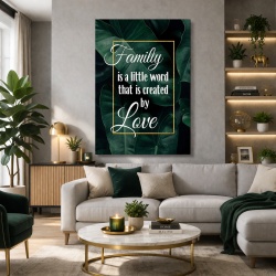 Tablou Motivational - Family is a little word