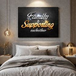 Tablou Motivational - Family is supporting