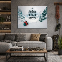 Tablou Motivational - Fortune Favors The Brave