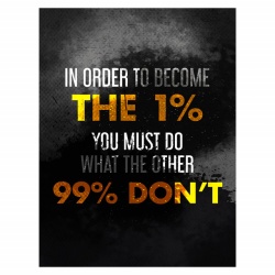 Tablou Motivational - In Order To Become The 1% - Img 4
