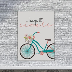 Tablou Motivational - Keep it simple (bicycle) - Img 4