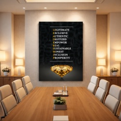 Tablou Motivational - Leadership (diamond)