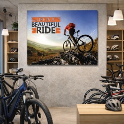 Tablou Motivational - Life is a beautiful ride (bike)