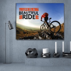 Tablou Motivational - Life is a beautiful ride (bike) - Img 4