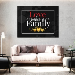 Tablou Motivational - Love makes a family - Img 4