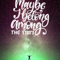 Tablou Motivational - Maybe I Belong Among The Stars - Img 4