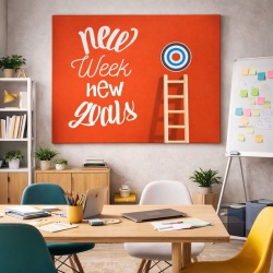 Tablou Motivational - New Week, New Goals