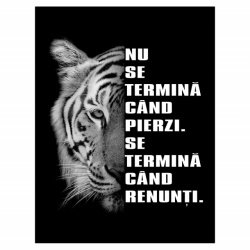 Tablou Motivational - Nu Se Termina Cand Pierzi - Img 4