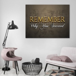 Tablou Motivational - Remember why you started (royal gold) - Img 4