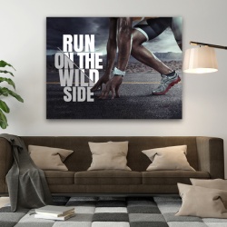 Tablou Motivational - Run on the wild side (athlete) - Img 4