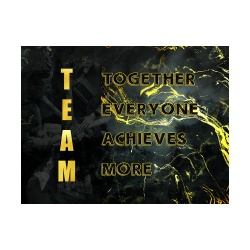 Tablou Motivational - Team (golden words) - Img 5