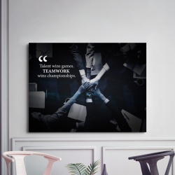 Tablou Motivational - Teamwork Wins Championships - Img 3