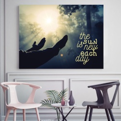 Tablou Motivational - The Sun Is New Each Day - Img 2
