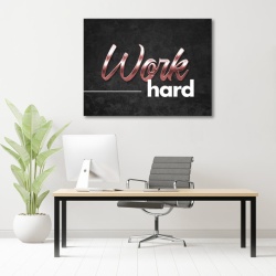 Tablou Motivational - Work hard (bronze) - Img 2