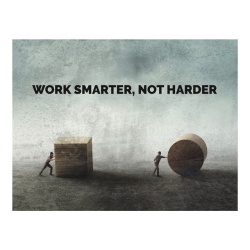 Tablou Motivational - Work Smarter - Img 4
