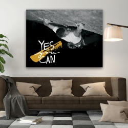 Tablou Motivational - Yes you can (climbing) - Img 2