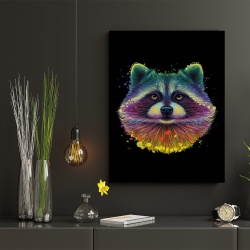 Tablou Rainbow Racoon