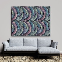 Tablou Vegetatie - Pattern cu frunze exotice pastel (035) - Img 6