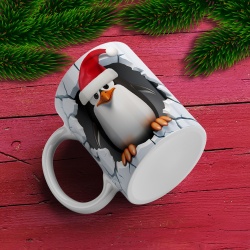 Cana De Craciun - 3D Christmas Madagascar Penguin