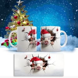 Cana De Craciun - 3D Christmas Pig - Img 2