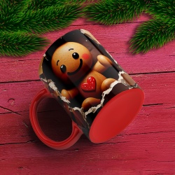 Cana De Craciun - Cute Cookie Man Sending Love - Img 3