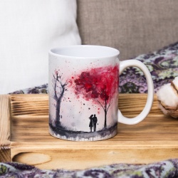 Cana Valentine's Day - Couple Under a Pink Tree (efect de pictura)