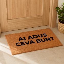 Covor de intrare personalizat - 60x40cm - Ai adus ceva bun - Img 2