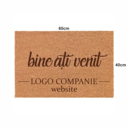 Covor de intrare personalizat - 60x40cm - bine ati venit logo si website - Img 2