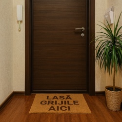 Covor de intrare personalizat - 60x40cm - lasa grijile aici