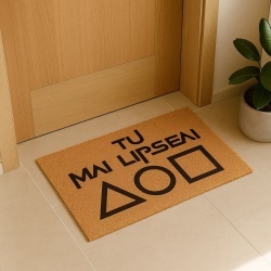 Covor de intrare personalizat - 60x40cm - tu mai lipseai - SG - Img 2