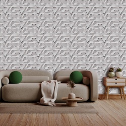 Fototapet 3D - Futuristic Metal Embroidery 3D095 - Img 3